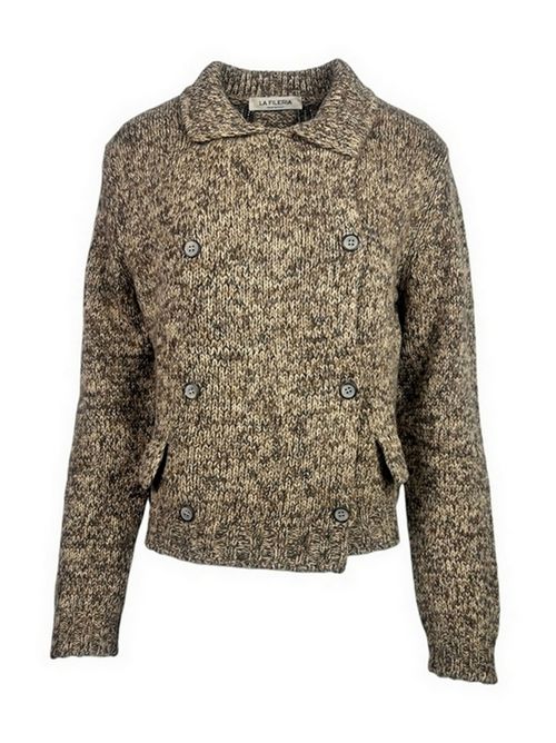 giacca maglia donna marrone La fileria | 10215-17315130